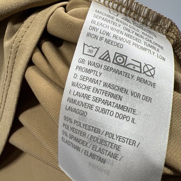 Susan Graver Top 3XP Plus Solid Tan Pullover Slinky 3/4 Sleeves Liquid Knit - Picture 5 of 7